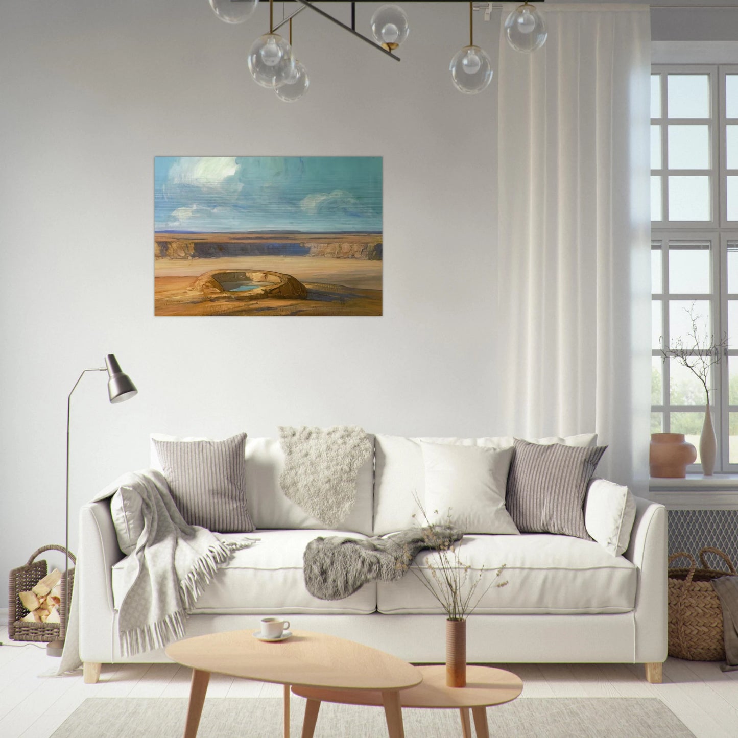 The Waterhole - Tonalism - Xavier Martinez Brushed Aluminum Print - 70x100 cm / 28x40 inches | Xavier Martinez Aluminum Print | Xavier Martinez Prints