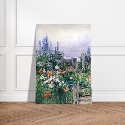 Home of the Hummingbird - Childe Hassam Brushed Aluminum Print - 70x100 cm / 28x40 inches | Childe Hassam Aluminum Print | Childe Hassam Prints