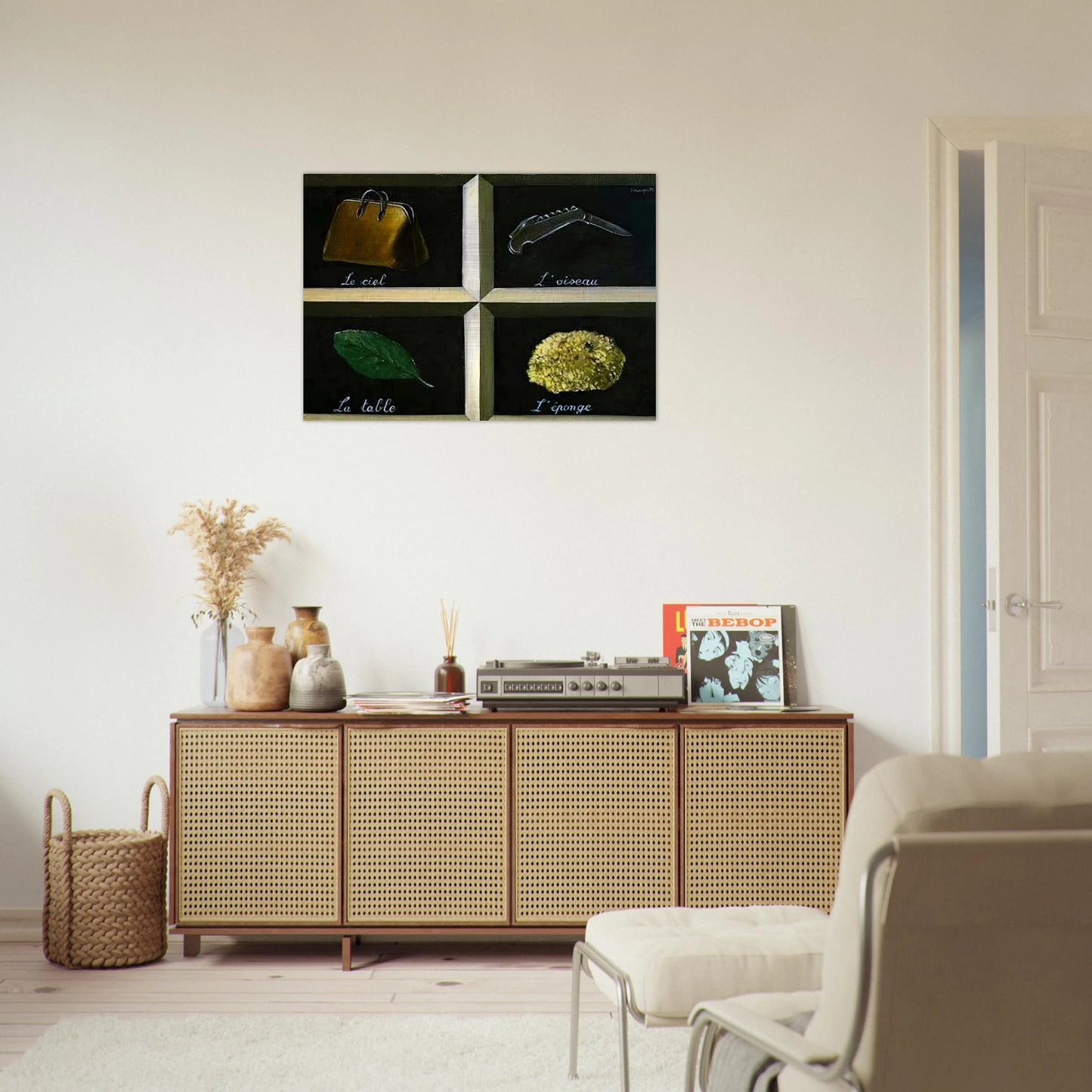 THE INTERPRETATION OF DREAMS 1927 - Rene Magritte Brushed Aluminum Print - 70x100 cm / 28x40 inches | Rene Magritte Aluminum Print | Rene Magritte Prints