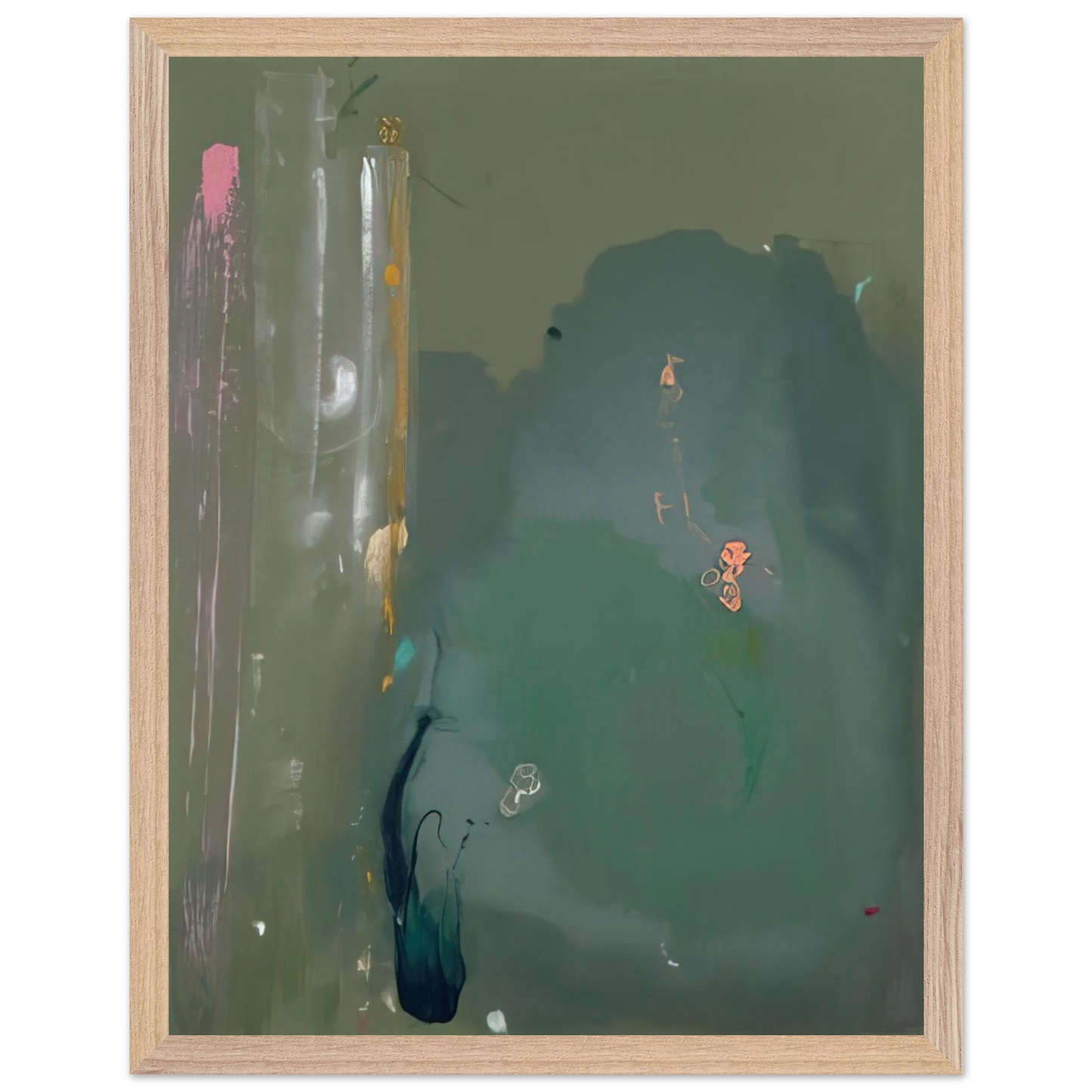 Helen Frankenthaler - CÃƒÆ’Ã‚Â´te d Argent - 1980 Wall art - 25x60 cm / 10x24 inches - Fine Art Poster-canvas - -