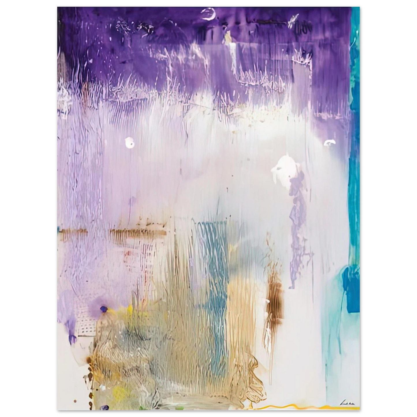 Helen Frankenthaler - Magnet, 1992- Wall Art - 30x40 cm / 12x16 inches - Premium Wooden Framed Poster With Fine Art Paper-canvas - Wood frame