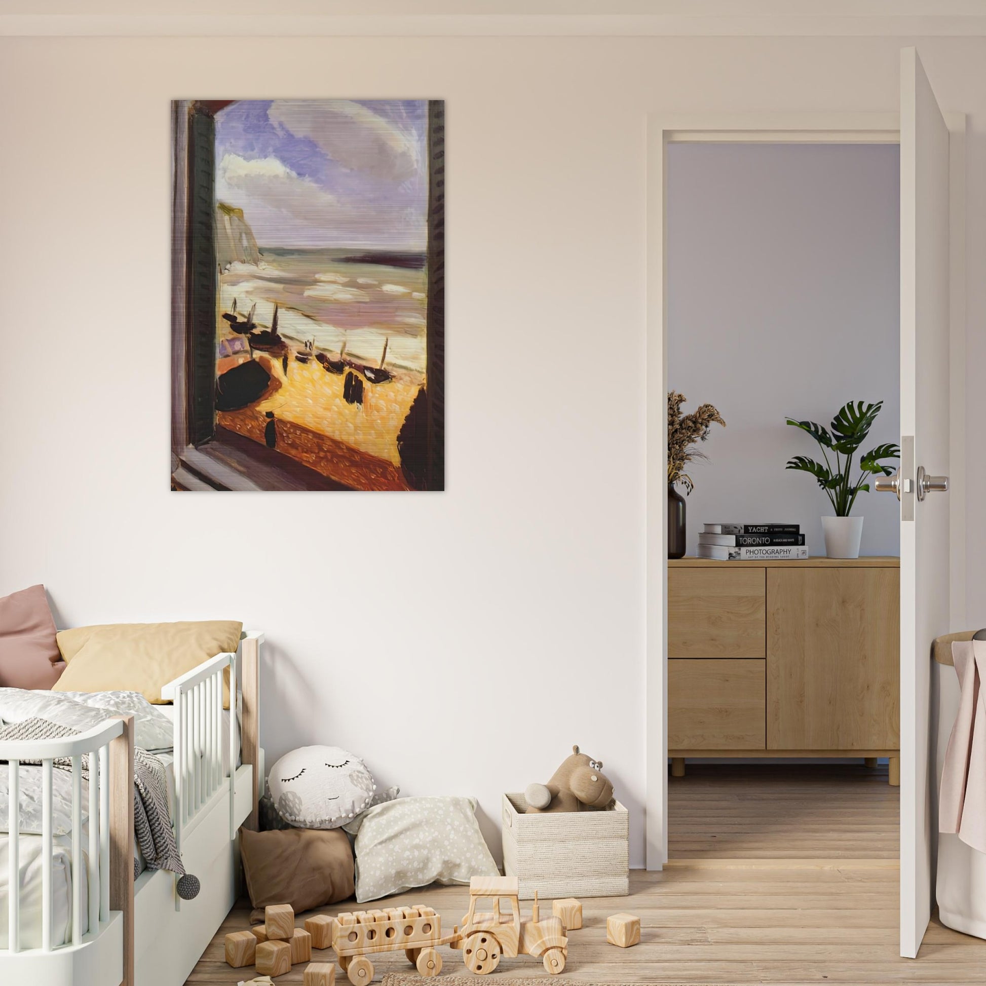 OPEN WINDOW AT ETRETAT 1921 - Henri Matisse Brushed Aluminum Print - 70x100 cm / 28x40 inches | Henri Matisse Aluminum Print | Henri Matisse Prints