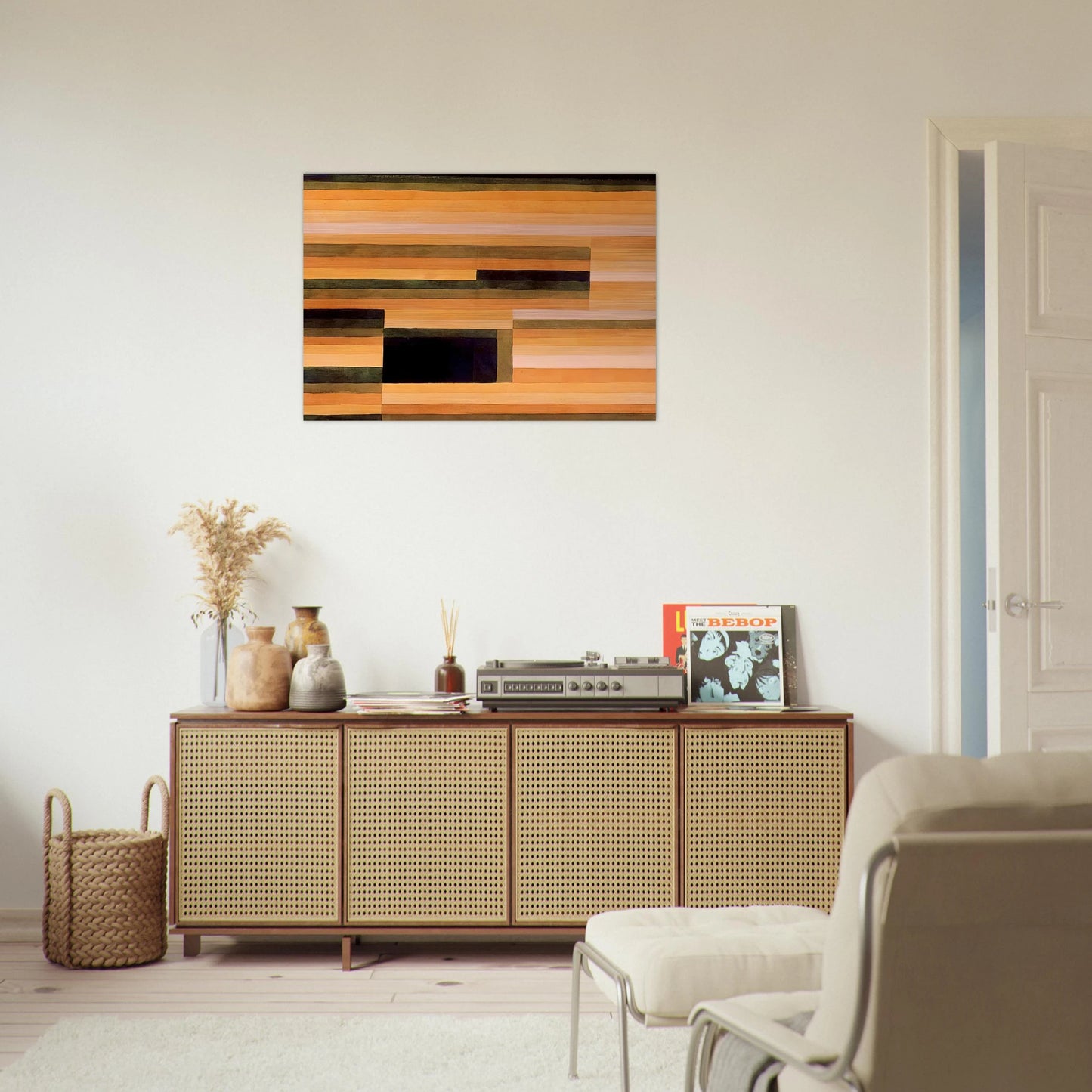 ROCK CHAMBER 1929 - Paul Klee Brushed Aluminum Print - 70x100 cm / 28x40 inches | Paul Klee Aluminum Print | Paul Klee Prints