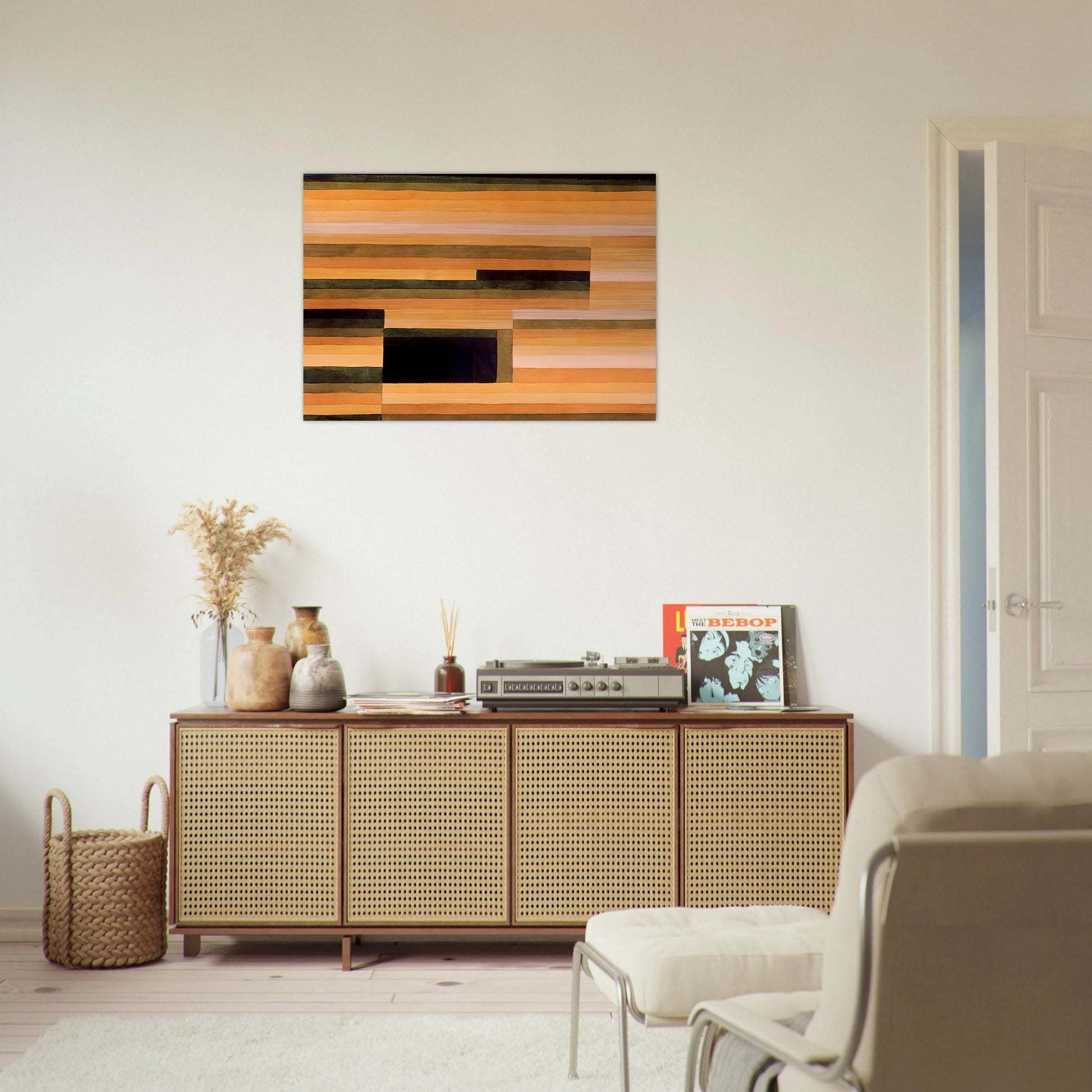 ROCK CHAMBER 1929 - Paul Klee Brushed Aluminum Print - 70x100 cm / 28x40 inches | Paul Klee Aluminum Print | Paul Klee Prints