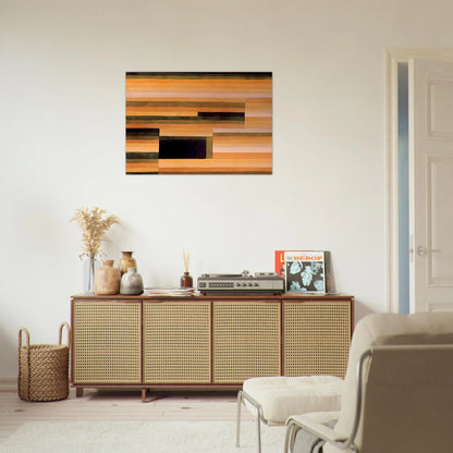 ROCK CHAMBER 1929 - Paul Klee Brushed Aluminum Print - 70x100 cm / 28x40 inches | Paul Klee Aluminum Print | Paul Klee Prints