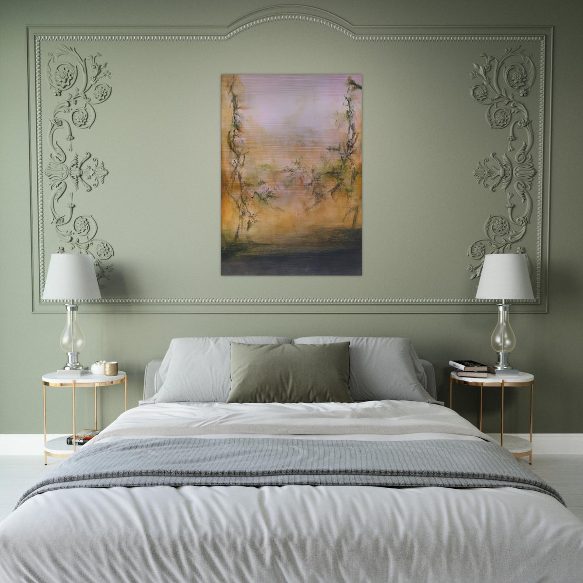 25 5 2001 2001 - Zao Wou-Ki Brushed Aluminum Print - 70x100 cm / 28x40 inches | Zao Wou-Ki Aluminum Print | Zao Wou-Ki Prints