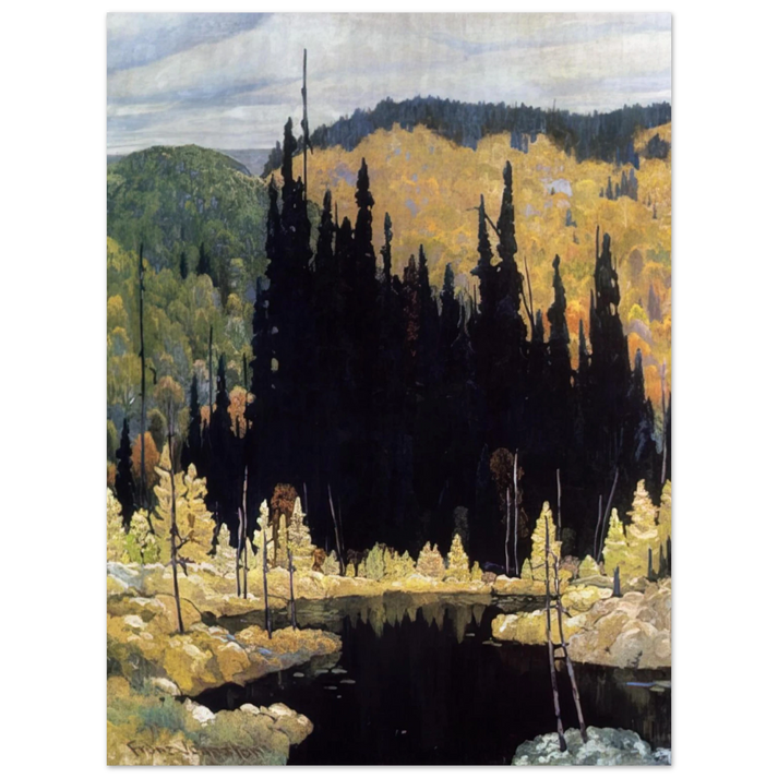 Frank Johnston - Autumn, Algoma - Art Nouveau Modern  75x100 cm / 30x40inches Fine Art Poster