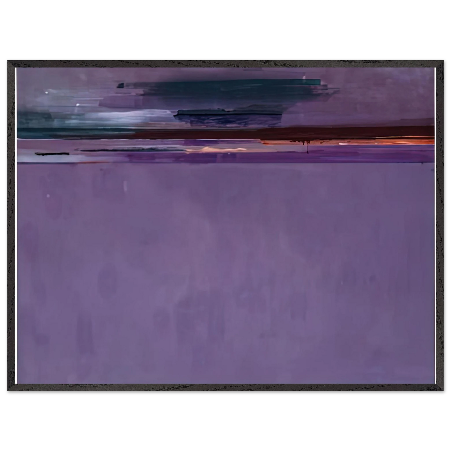 Helen Frankenthaler - The Other Side, 2002- Wall Art - 21x29.7 cm / 8x12" - Premium Wooden Framed Poster With Fine Art Paper-canvas - Black frame