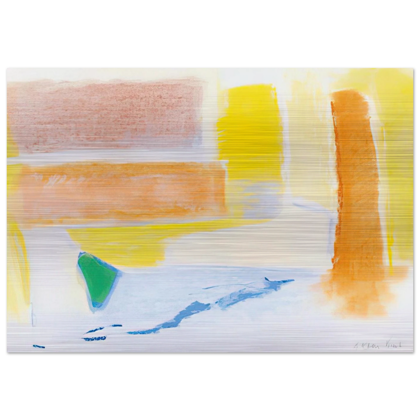 UNTITLED 1996 - Esteban Vicente Brushed Aluminum Print - 70x100 cm / 28x40 inches | Esteban Vicente Aluminum Print | Esteban Vicente Prints