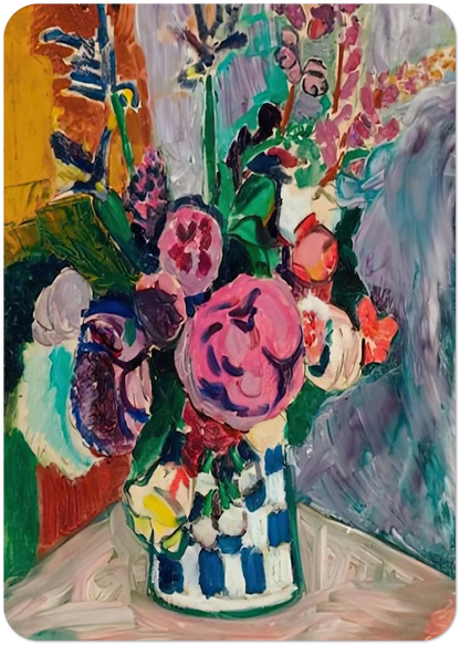LES PIVOINES 1907 By Henri Matisse Pack of 10 Post Cards | Henri Matisse Post Cards | A6 (10.5 x 14.8 cm) - 4.1 x 5.8 inches