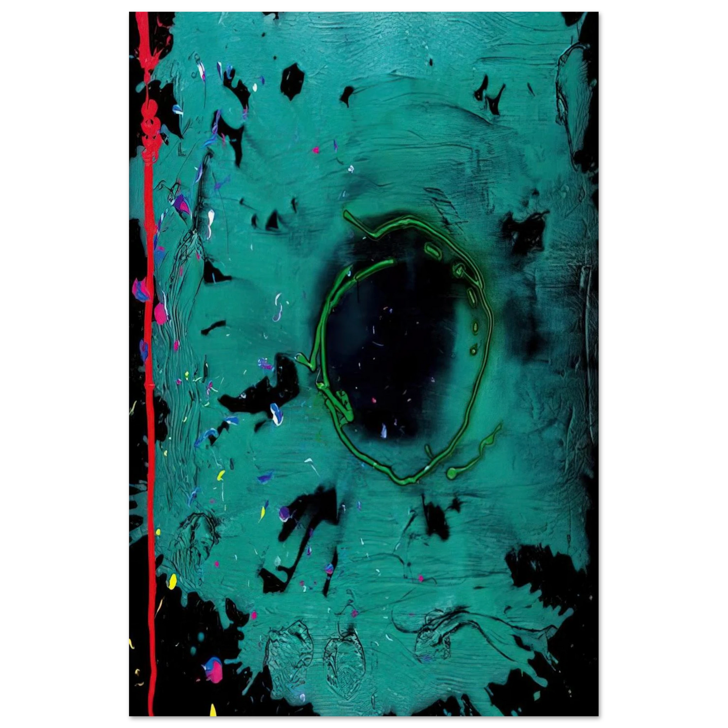 Eyes That Dream - 20.3.08 Clifford Dies - 2008 - John Hoyland Art Prints - 100x150 cm / 40x60″ inches | John Hoyland Poster | John Hoyland Prints