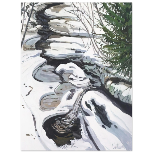 Neil Welliver - Study for Head of Passagassawaukeg - 1992  75x100 cm / 30x40inches Fine Art Poster