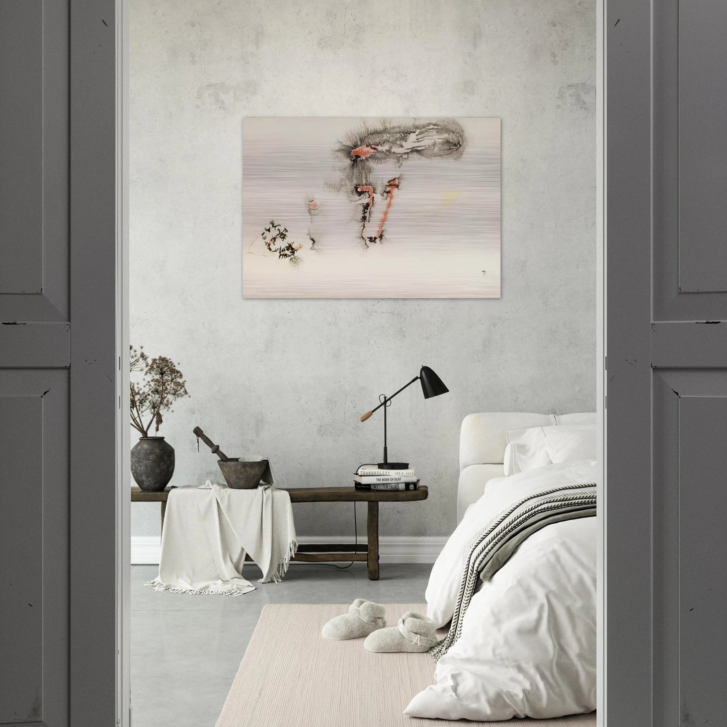 UNTITLED - Henri Michaux Brushed Aluminum Print - 70x100 cm / 28x40 inches | Henri Michaux Aluminum Print | Henri Michaux Prints