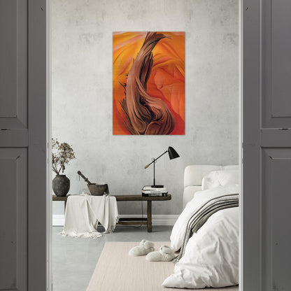 Stump in Red Hills - Georgia O'Keeffe Brushed Aluminum Print - 70x100 cm / 28x40 inches | Georgia O'Keeffe Aluminum Print | Georgia O'Keeffe Prints
