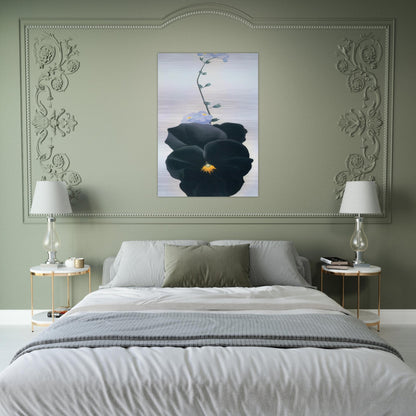 Pansy - Georgia O'Keeffe Brushed Aluminum Print - 70x100 cm / 28x40 inches | Georgia O'Keeffe Aluminum Print | Georgia O'Keeffe Prints