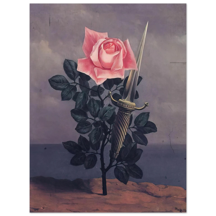Rene Magritte - THE BLOW TO THE HEART 1952  75x100 cm / 30x40inches Fine Art Poster