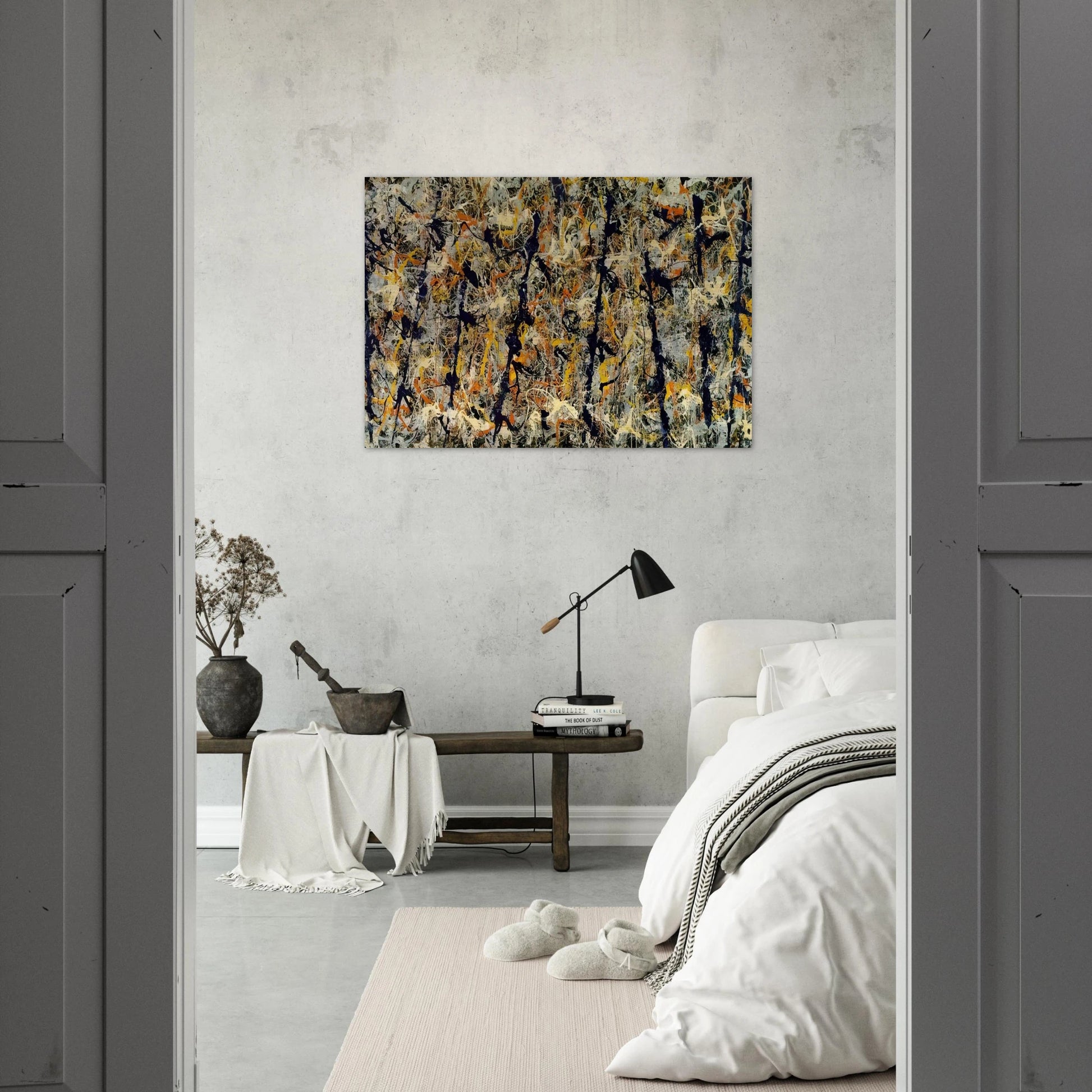 BLUE POLES NUMBER 11 1952 1 - Jackson Pollock Brushed Aluminum Print - 70x100 cm / 28x40 inches | Jackson Pollock Aluminum Print | Jackson Pollock Prints