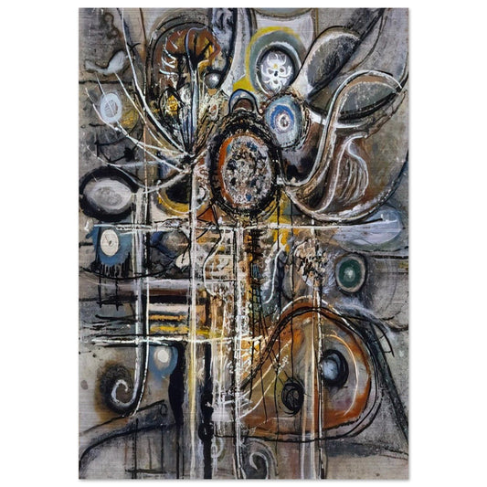 The Center - Richard Pousette-Dart Brushed Aluminum Print - 70x100 cm / 28x40 inches | Richard Pousette-Dart Aluminum Print | Richard Pousette-Dart Prints
