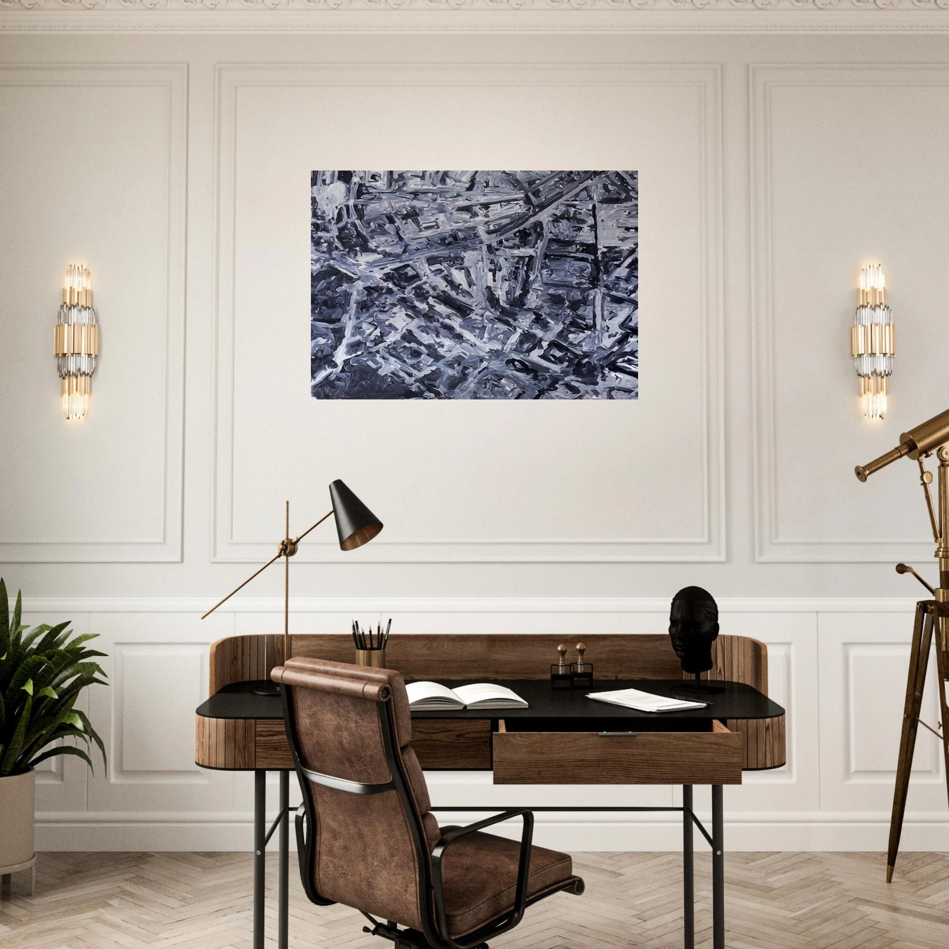 TOWNSCAPE PL 1970 0 - Gerhard Richter Brushed Aluminum Print - 70x100 cm / 28x40 inches | Gerhard Richter Aluminum Print | Gerhard Richter Prints