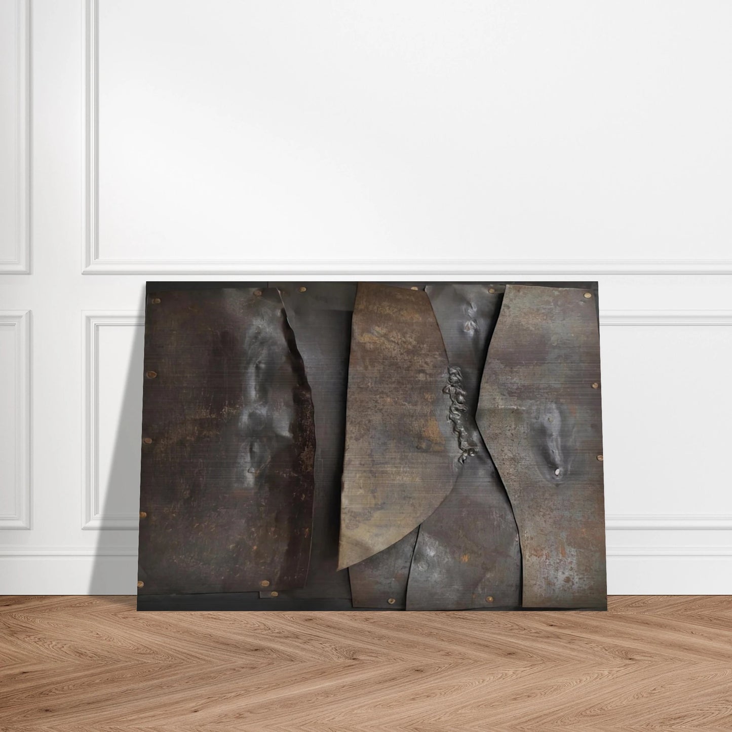 Iron - 1960 - Alberto Burri Brushed Aluminum Print - 70x100 cm / 28x40 inches | Alberto Burri Aluminum Print | Alberto Burri Prints