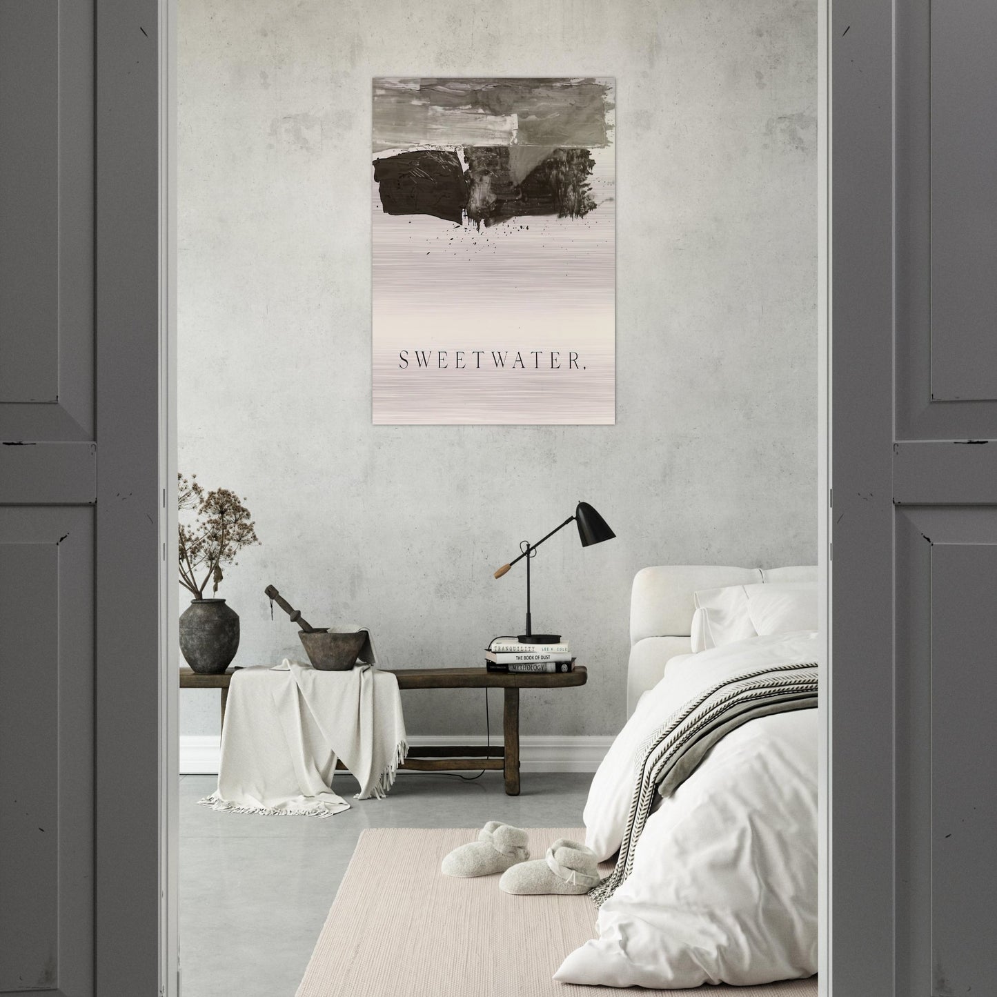 SWEETWATER 1959 - Edward Ruscha Brushed Aluminum Print - 70x100 cm / 28x40 inches | Edward Ruscha Aluminum Print | Edward Ruscha Prints