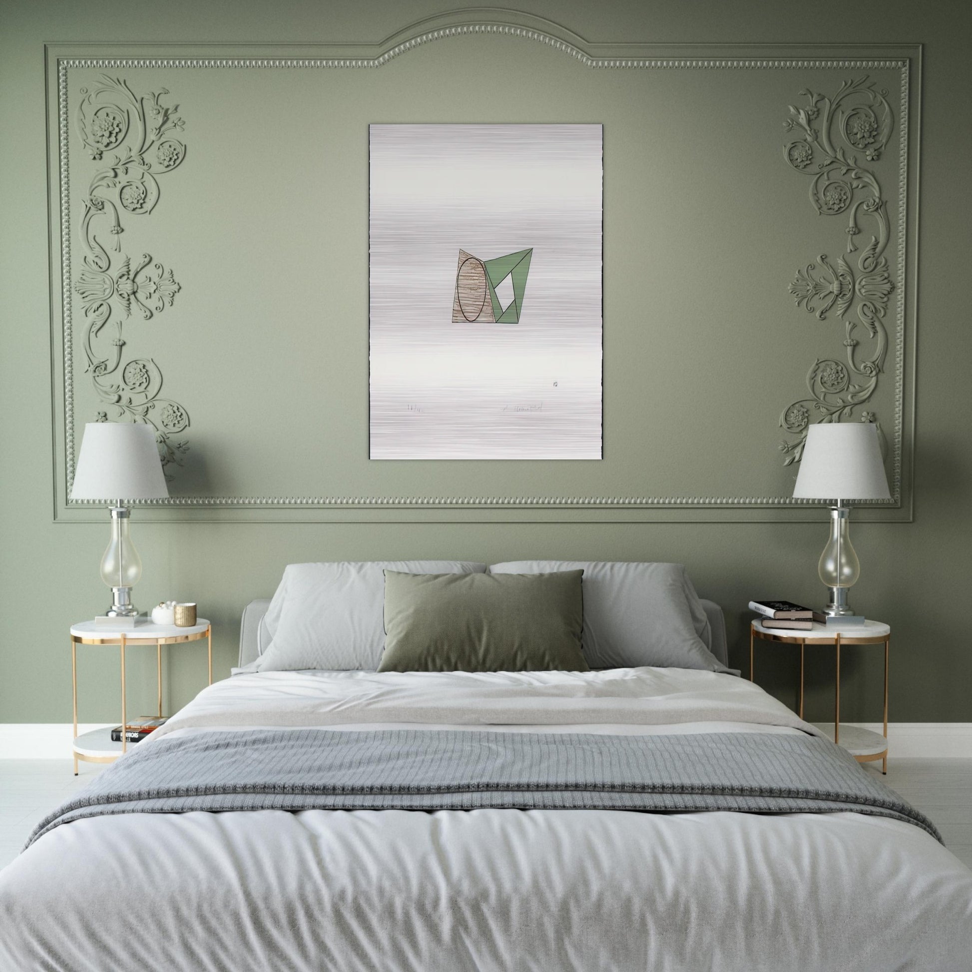 PAGES 10 1989 - Robert Mangold Brushed Aluminum Print - 70x100 cm / 28x40 inches | Robert Mangold Aluminum Print | Robert Mangold Prints