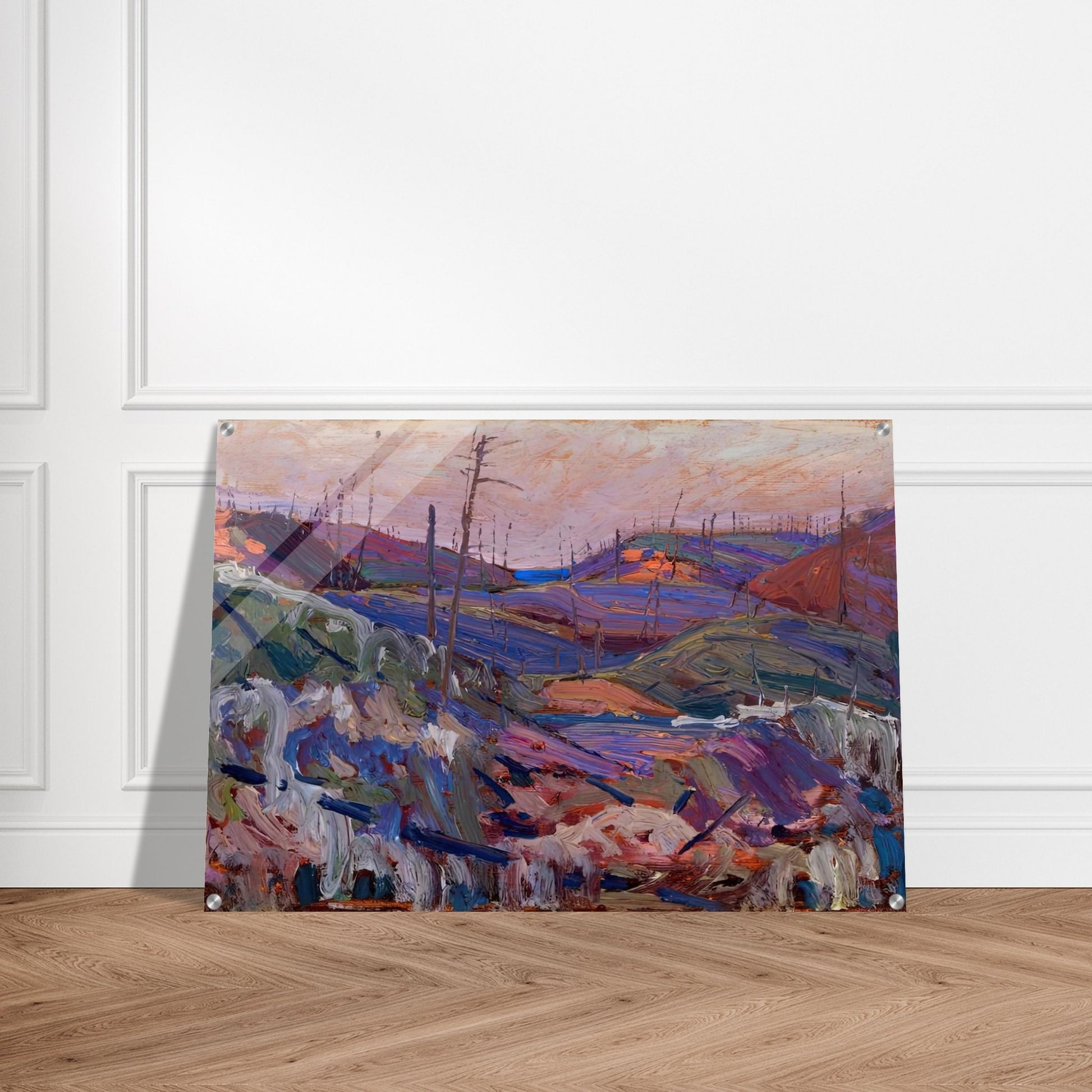 FIRE SWEPT HILLS 1915 - Tom Thomson Acrylic Print - 70x100 cm / 28x40″ inches | Tom Thomson Wall Art | Tom Thomson Prints
