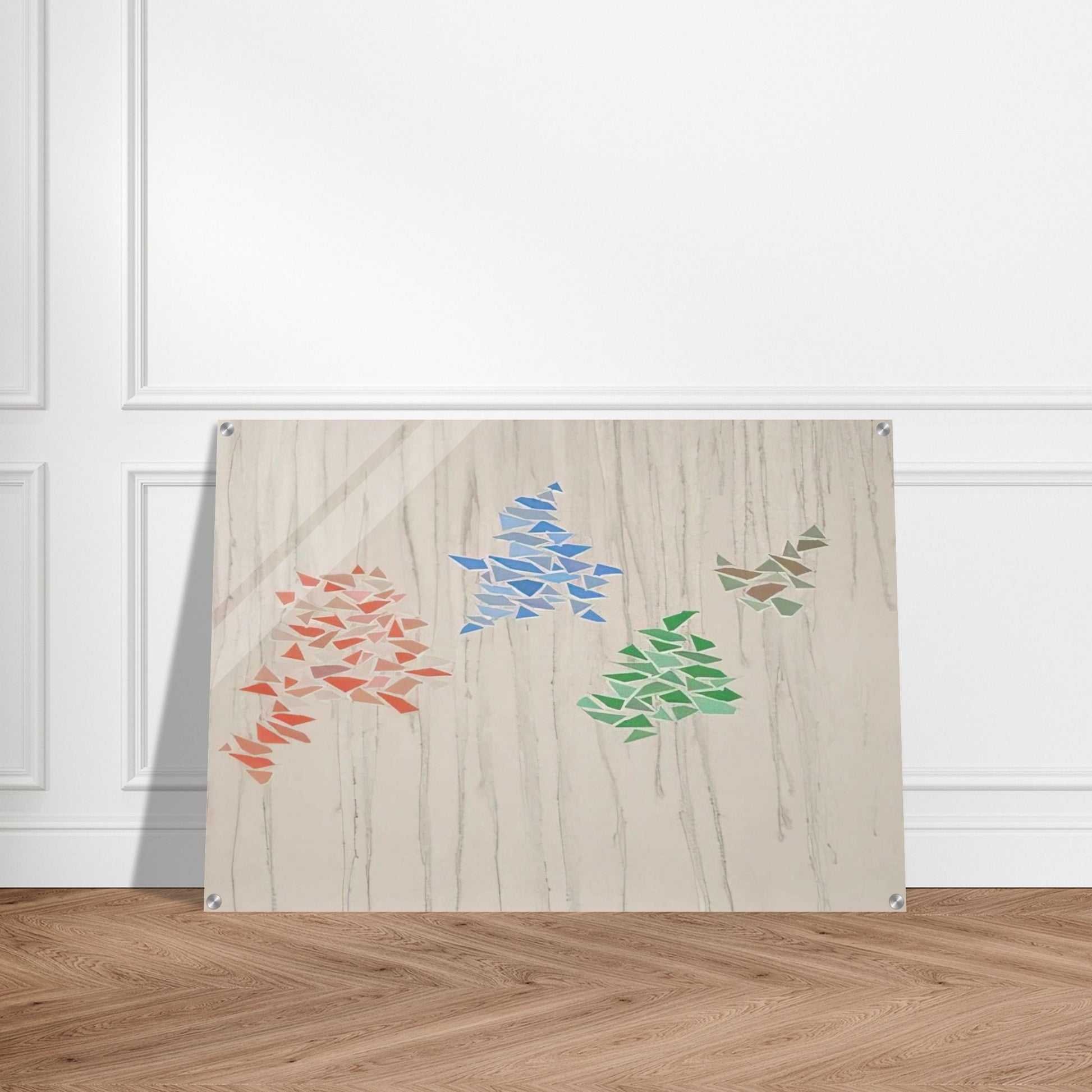 Colors on Gray - 1975 - Robert Goodnough Acrylic Print - 70x100 cm / 28x40″ inches