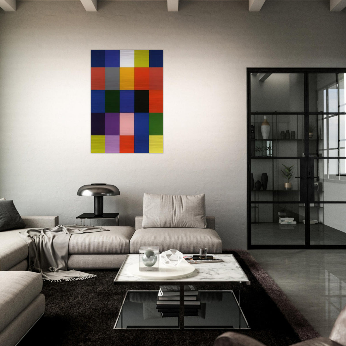 25 COLOURS 2007 - Gerhard Richter Brushed Aluminum Print - 70x100 cm / 28x40 inches | Gerhard Richter Aluminum Print | Gerhard Richter Prints
