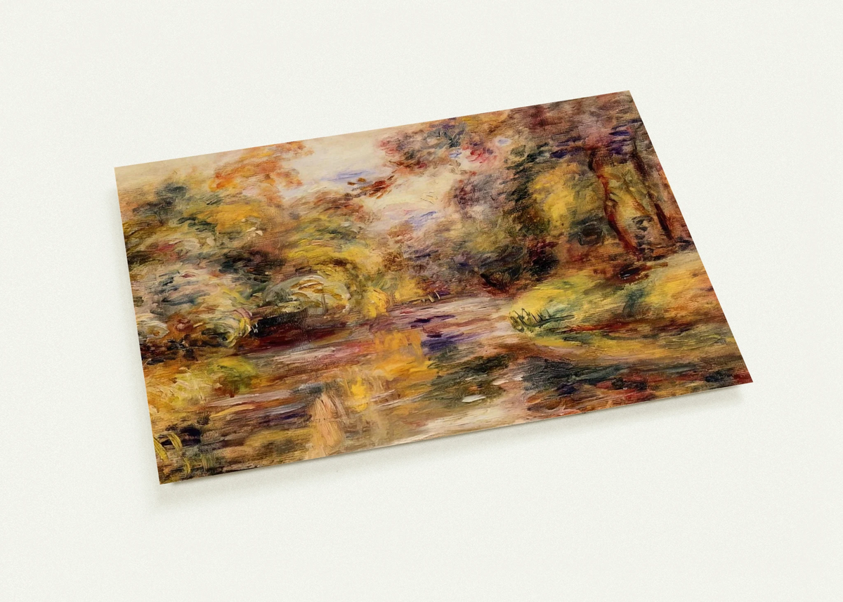 Little River By Pierre-Auguste Renoir Pack of 10 Post Cards | Pierre-Auguste Renoir Post Cards | A6 (10.5 x 14.8 cm) - 4.1 x 5.8 inches