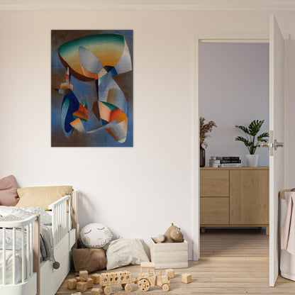 Composition - Abstract Art - John Ferren Brushed Aluminum Print - 70x100 cm / 28x40 inches | John Ferren Aluminum Print | John Ferren Prints