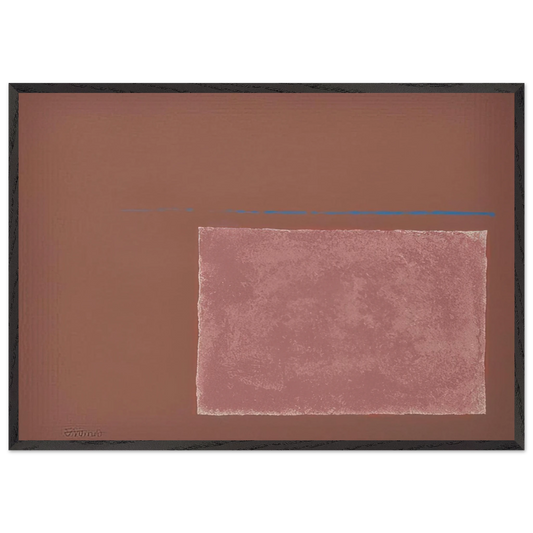 Spartan Sun Box I - Color Field Painting - Theodoros Stamos 70x100 cm / 28x40 inches Framed Art Print – Black Wooden Frame