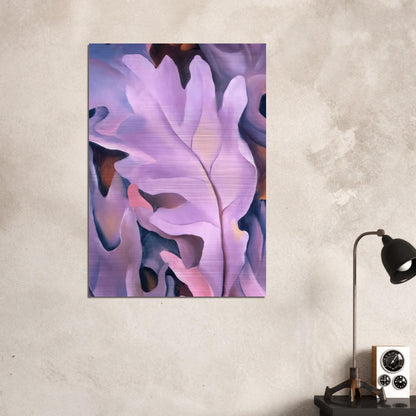 Purple Leaves - Georgia O'Keeffe Brushed Aluminum Print - 70x100 cm / 28x40 inches | Georgia O'Keeffe Aluminum Print | Georgia O'Keeffe Prints