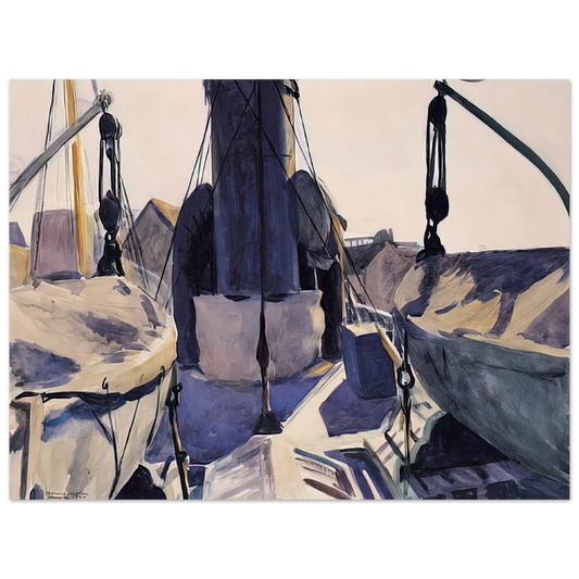 Edward Hopper - Funnel of Trawler Fine Art Poster