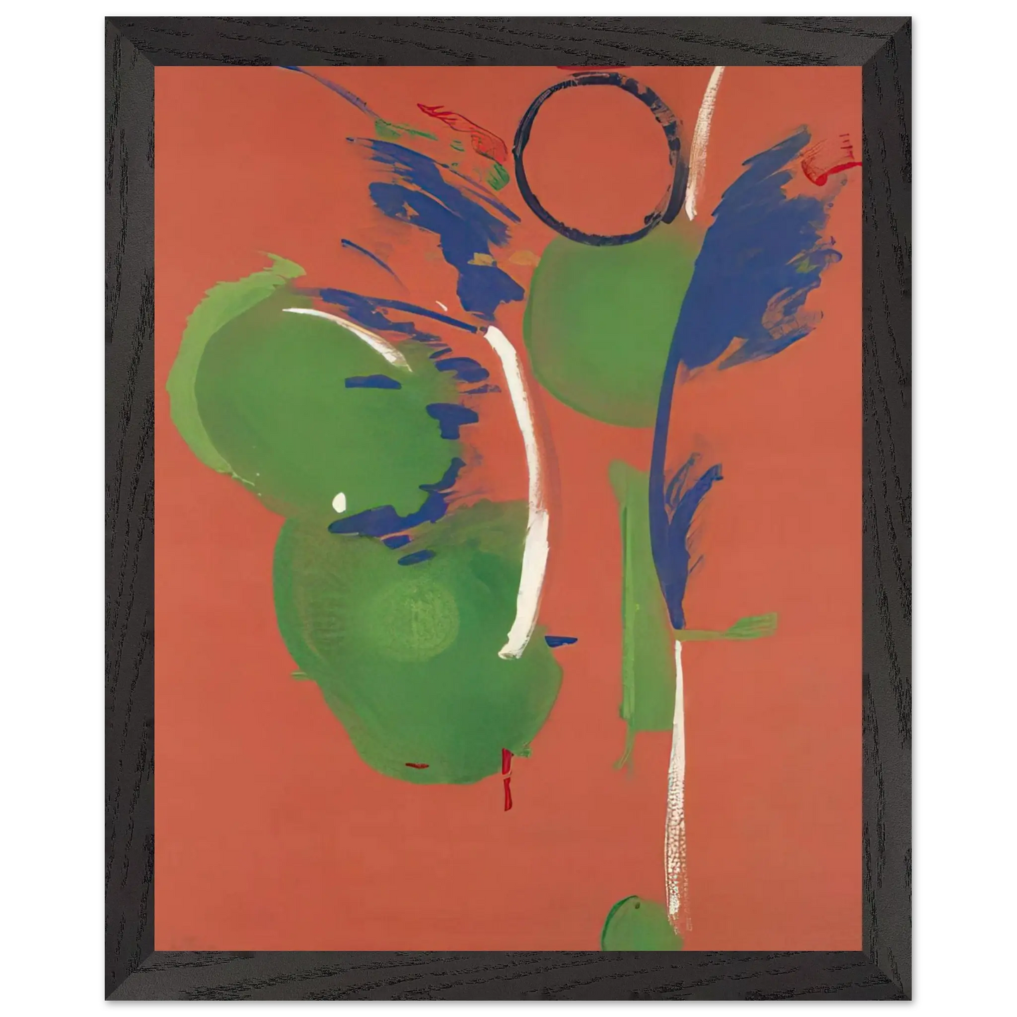 Helen Frankenthaler - Mary, Mary - 1987 Wall art - 13x18 cm / 5x7 Inches - Premium Wooden Framed Poster With Fine Art Paper - Wood frame