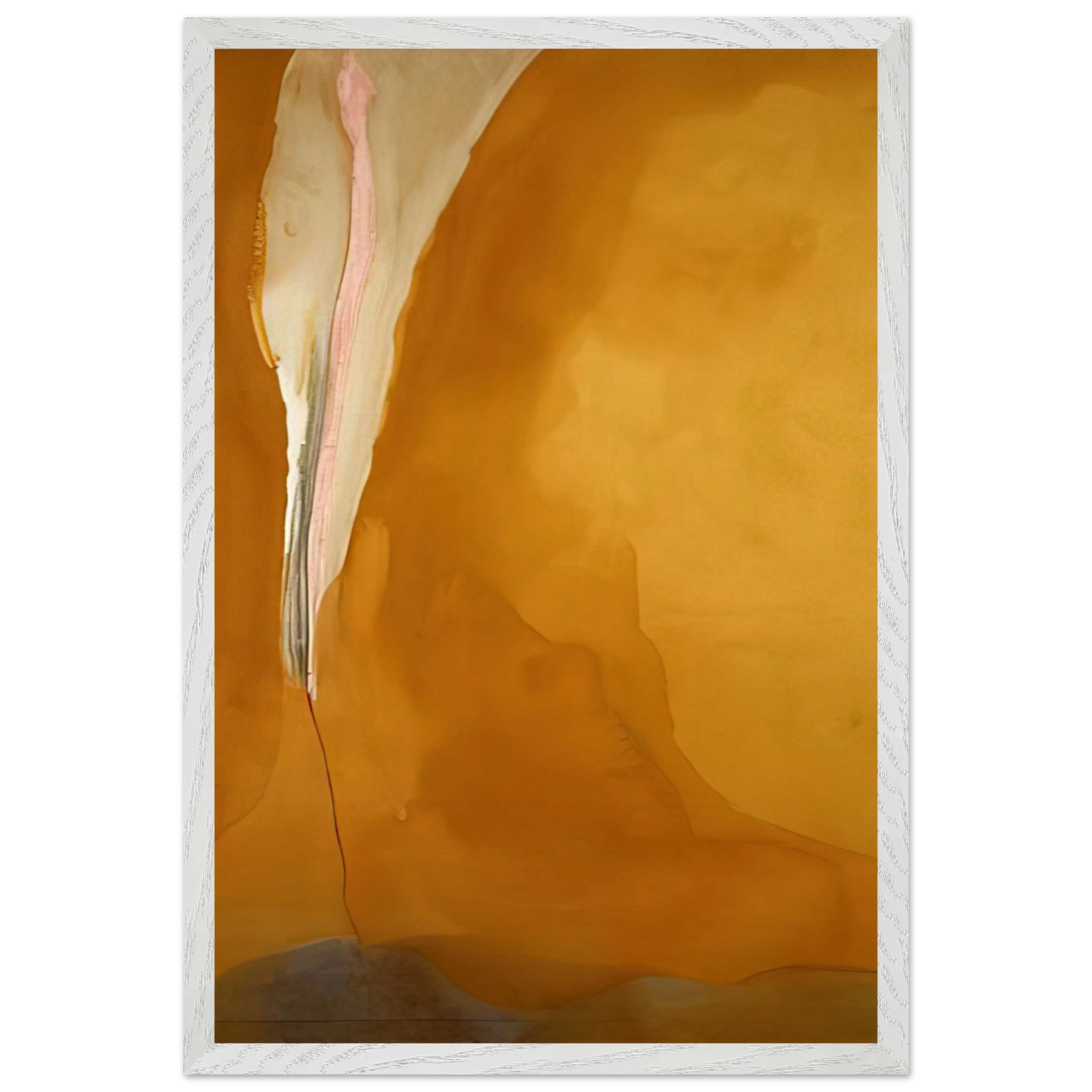 Helen Frankenthaler - Coral Wedge - 1972 Wall art - 60x90 cm / 24x36 inches - Premium Wooden Framed Poster With Fine Art Paper-canvas - Wood frame