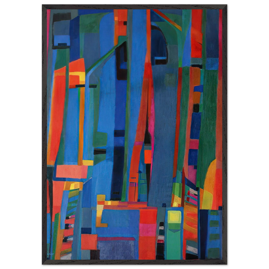 Salve Regina - 1945 - Alfred Manessier 70x100 cm / 28x40 inches Framed Art Print – Black Wooden Frame
