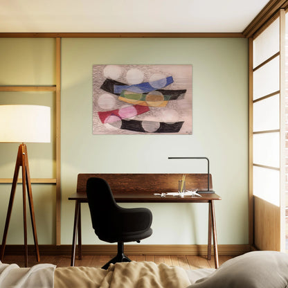 Floating Forms - Laszlo Moholy-Nagy Brushed Aluminum Print - 70x100 cm / 28x40 inches | Laszlo Moholy-Nagy Aluminum Print | Laszlo Moholy-Nagy Prints