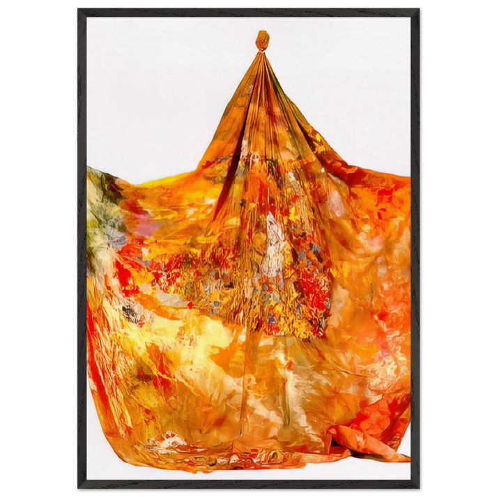 Mars at Angles - Sam Gilliam 70x100 cm / 28x40 inches Framed Art Print – Black Wooden Frame