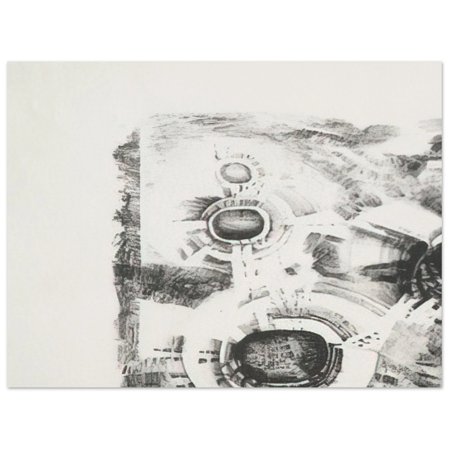 Lee Bontecou - SECOND STONE 1962  75x100 cm / 30x40inches Fine Art Poster