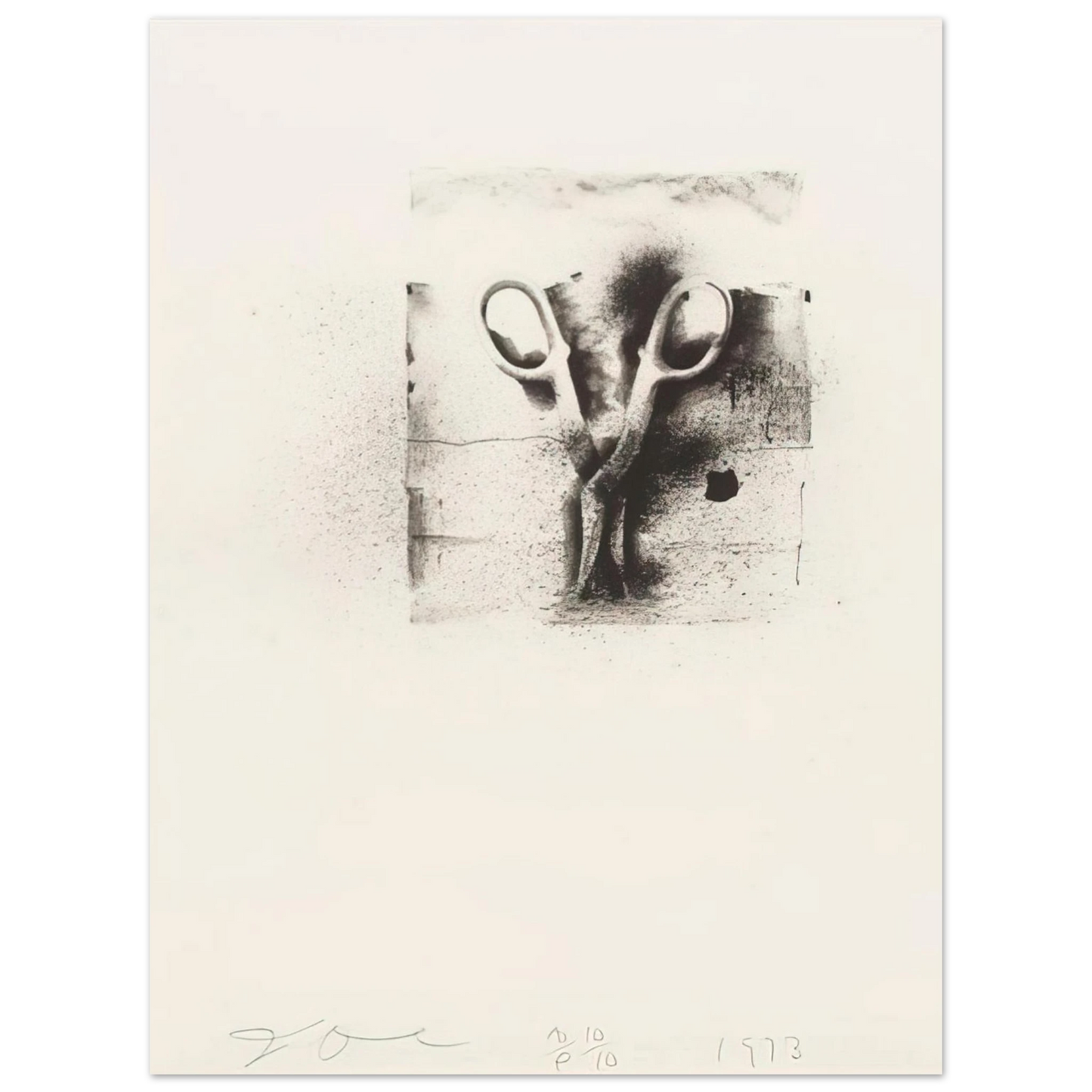 Jim Dine - UNTITLED FROM TEN WINTER TOOLS 1973 2  75x100 cm / 30x40inches Fine Art Poster