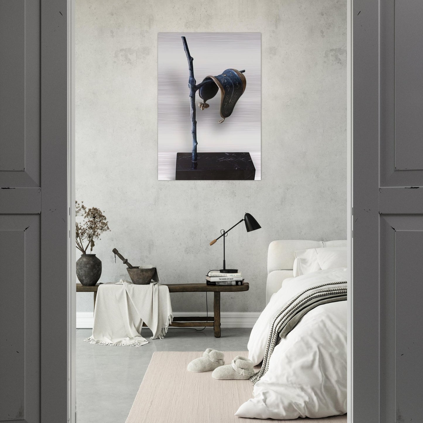 THE PERSISTENCE OF MEMORY 1980 - Salvador Dali Brushed Aluminum Print - 70x100 cm / 28x40 inches | Salvador Dali Aluminum Print | Salvador Dali Prints