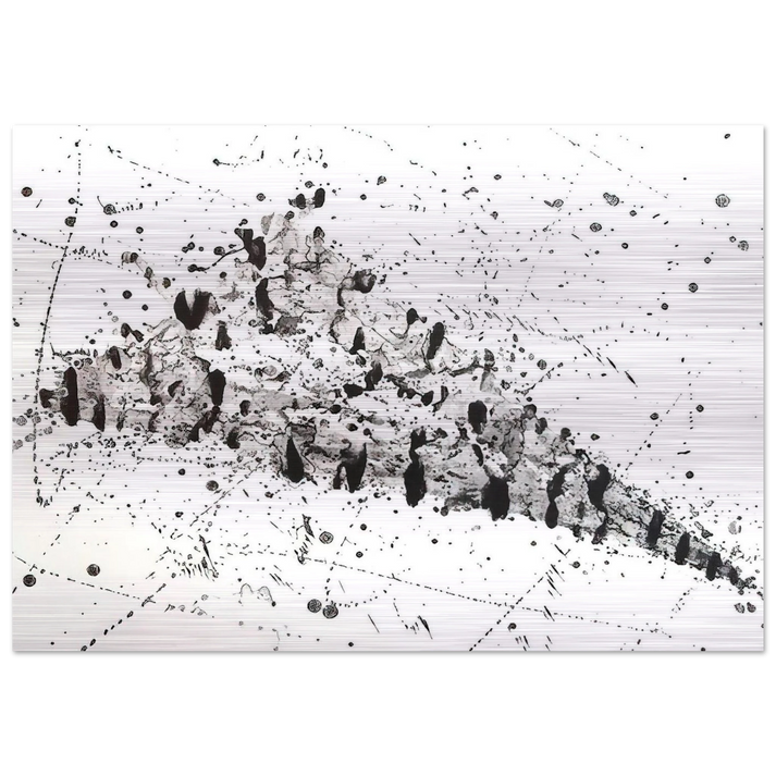 Untitled  .213 SF240  - Sam Francis Brushed Aluminum Print - 70x100 cm / 28x40 inches | Sam Francis Aluminum Print | Sam Francis Prints