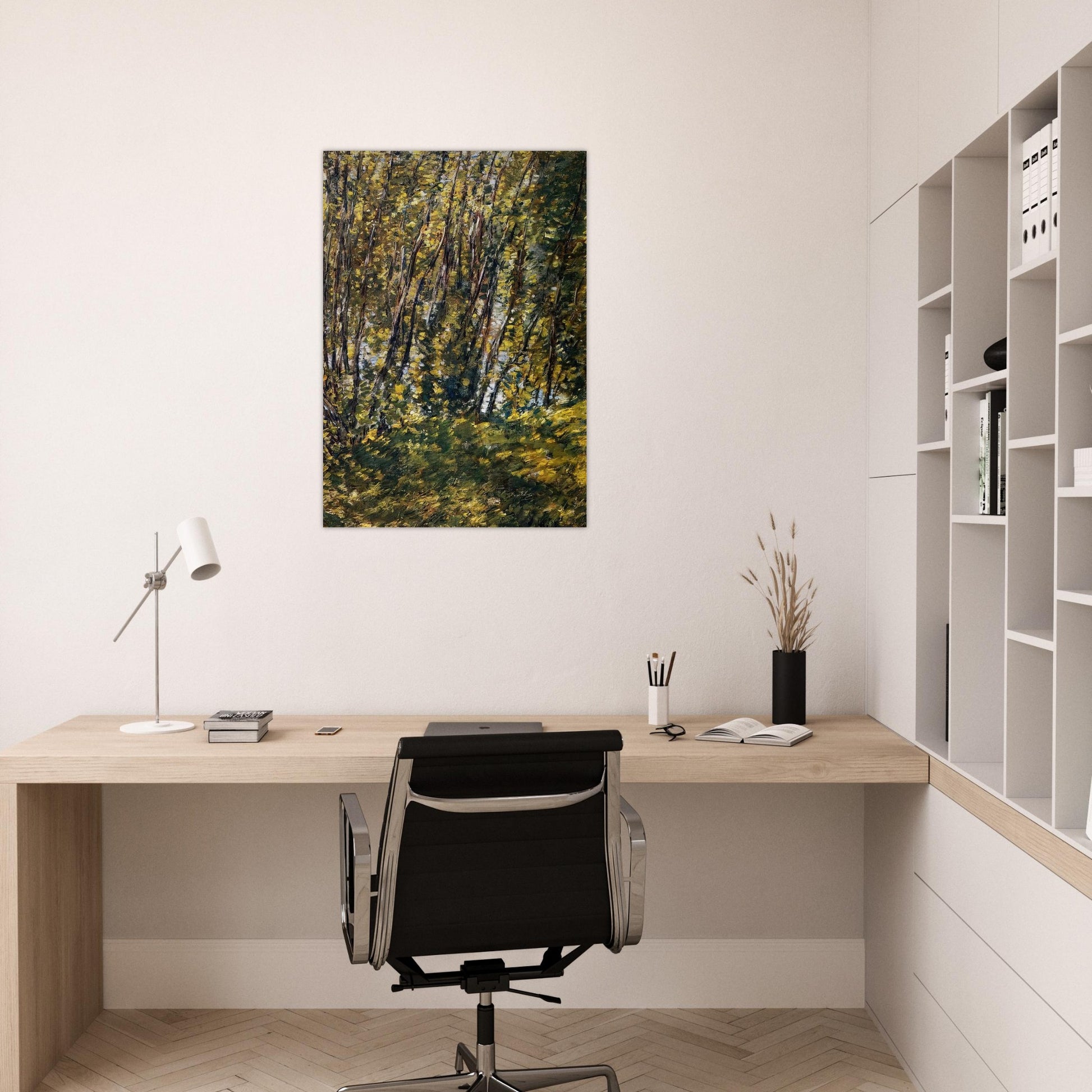 Nude in Sunlilt Wood - Childe Hassam Brushed Aluminum Print - 70x100 cm / 28x40 inches | Childe Hassam Aluminum Print | Childe Hassam Prints