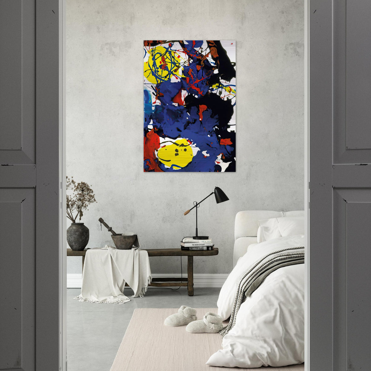 Untitled  SFP94-131  SFF 1801  - Sam Francis Brushed Aluminum Print - 70x100 cm / 28x40 inches | Sam Francis Aluminum Print | Sam Francis Prints