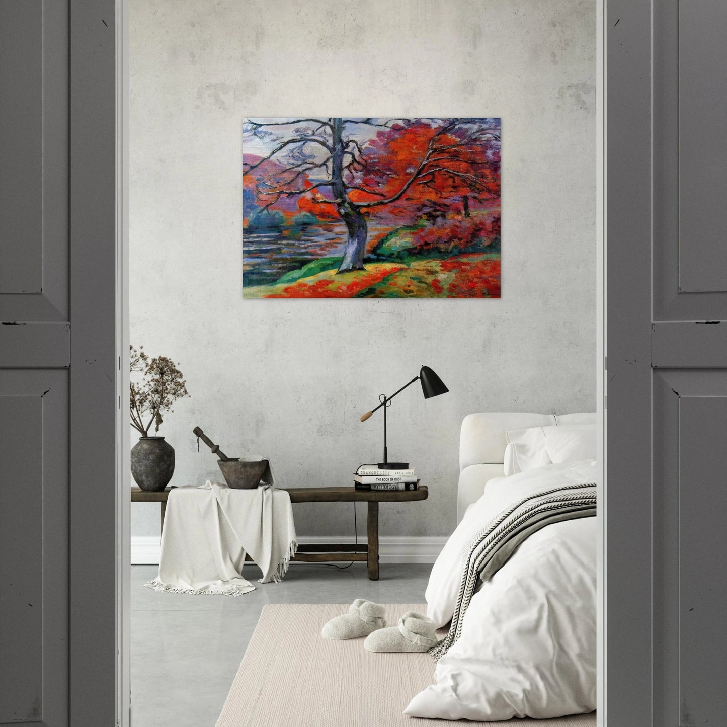 Echo Rock - 1905 - Armand Guillaumin Brushed Aluminum Print - 70x100 cm / 28x40 inches | Armand Guillaumin Aluminum Print | Armand Guillaumin Prints