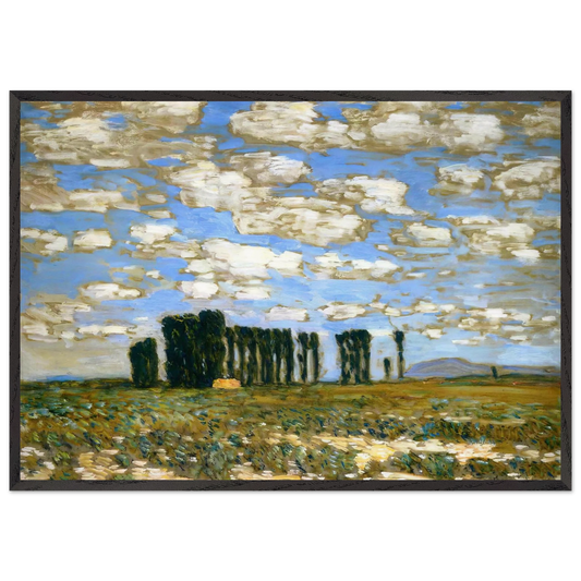 Harney Desert Landscape - Childe Hassam 70x100 cm / 28x40 inches Framed Art Print – Black Wooden Frame