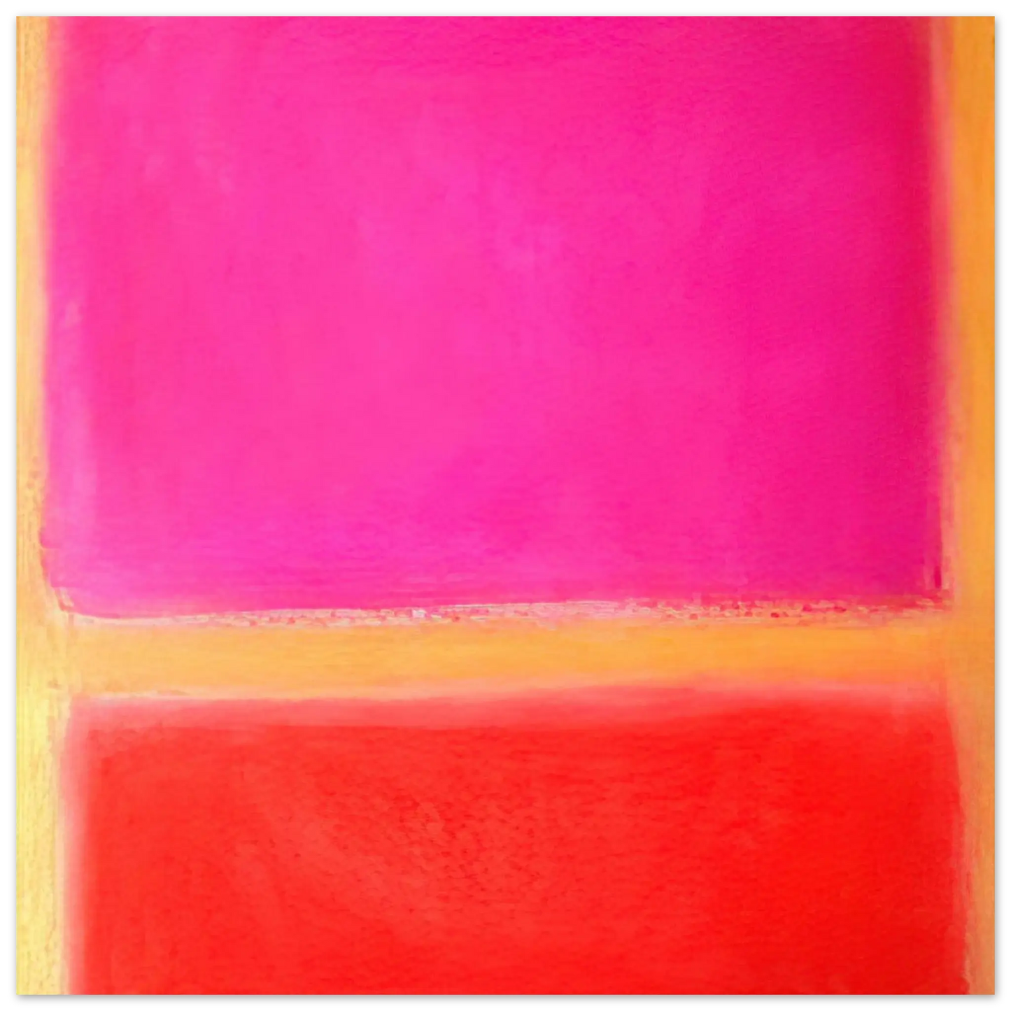 Helen Frankenthaler - Untitled - Color Field Painting Wall art - 60x80 cm / 24x32 inches - Premium Wooden Framed Poster With Fine Art Paper - White frame