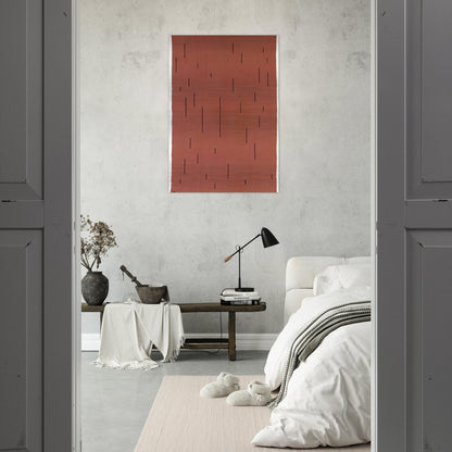 WITH VERTICALS 1946 - Anni Albers Brushed Aluminum Print - 70x100 cm / 28x40 inches | Anni Albers Aluminum Print | Anni Albers Prints