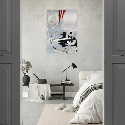 Il Sogno Dada di Arturo Schwarz - 1965 - Mario Schifano Brushed Aluminum Print - 70x100 cm / 28x40 inches | Mario Schifano Aluminum Print | Mario Schifano Prints